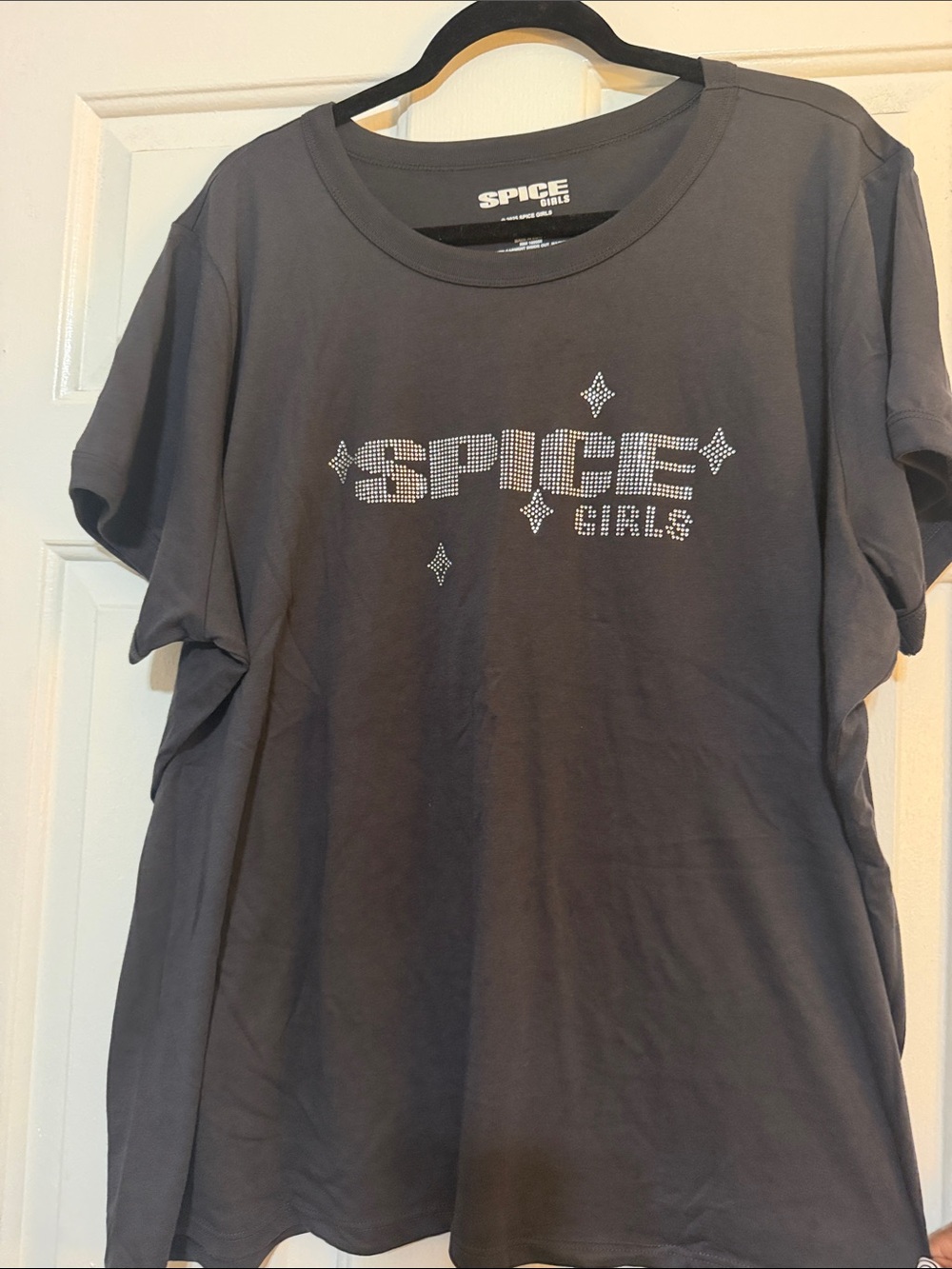 torrid Black Short-Sleeve Graphic Tee with Sparkle Logo
